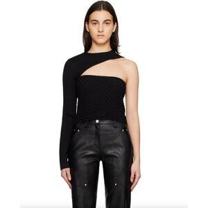 Gauge81 Alcudia Top in Black Size Medium Y2K Cut Out